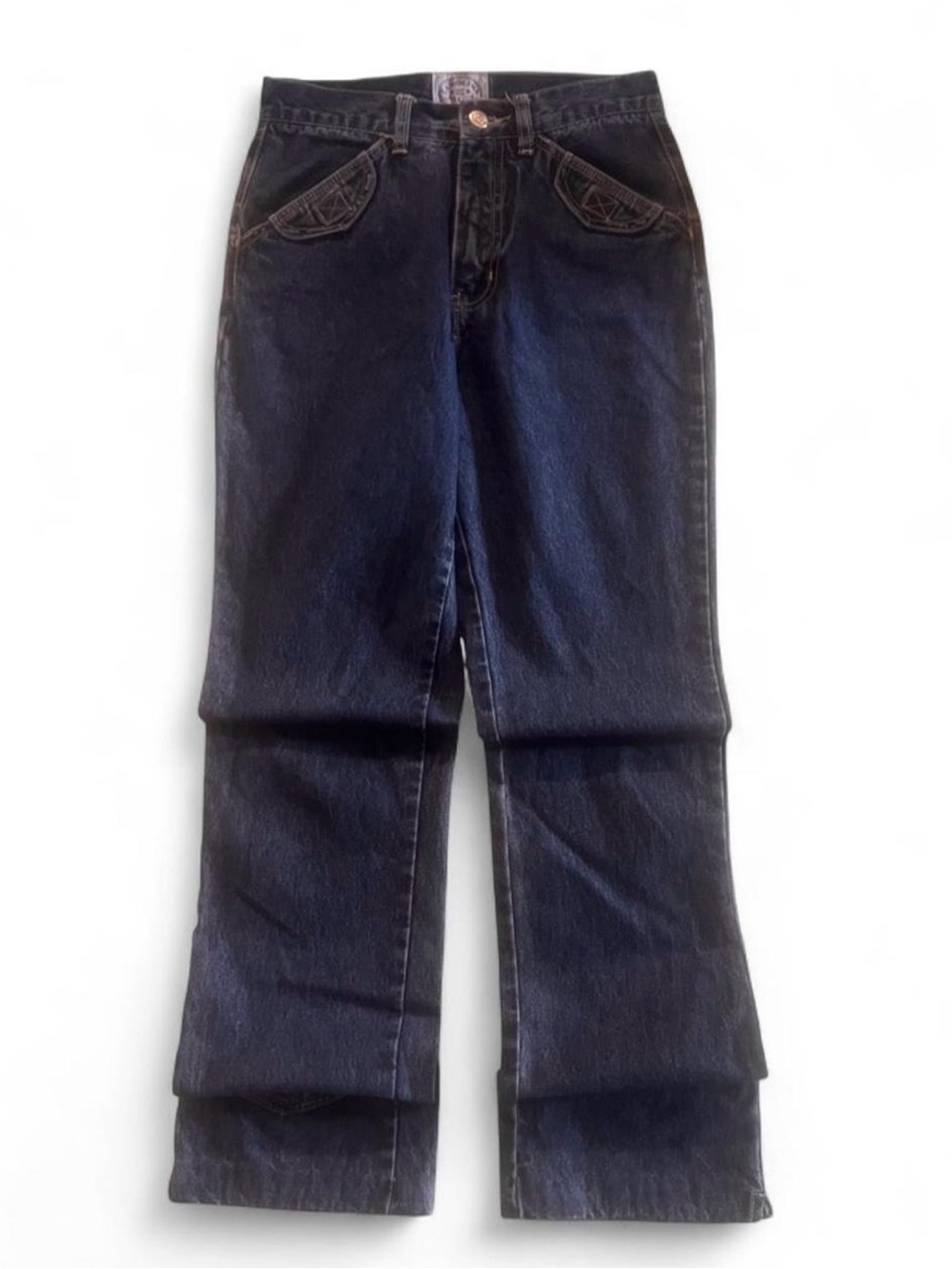 Vintage Women's Boot Cut Jeans in Dark Indigo
